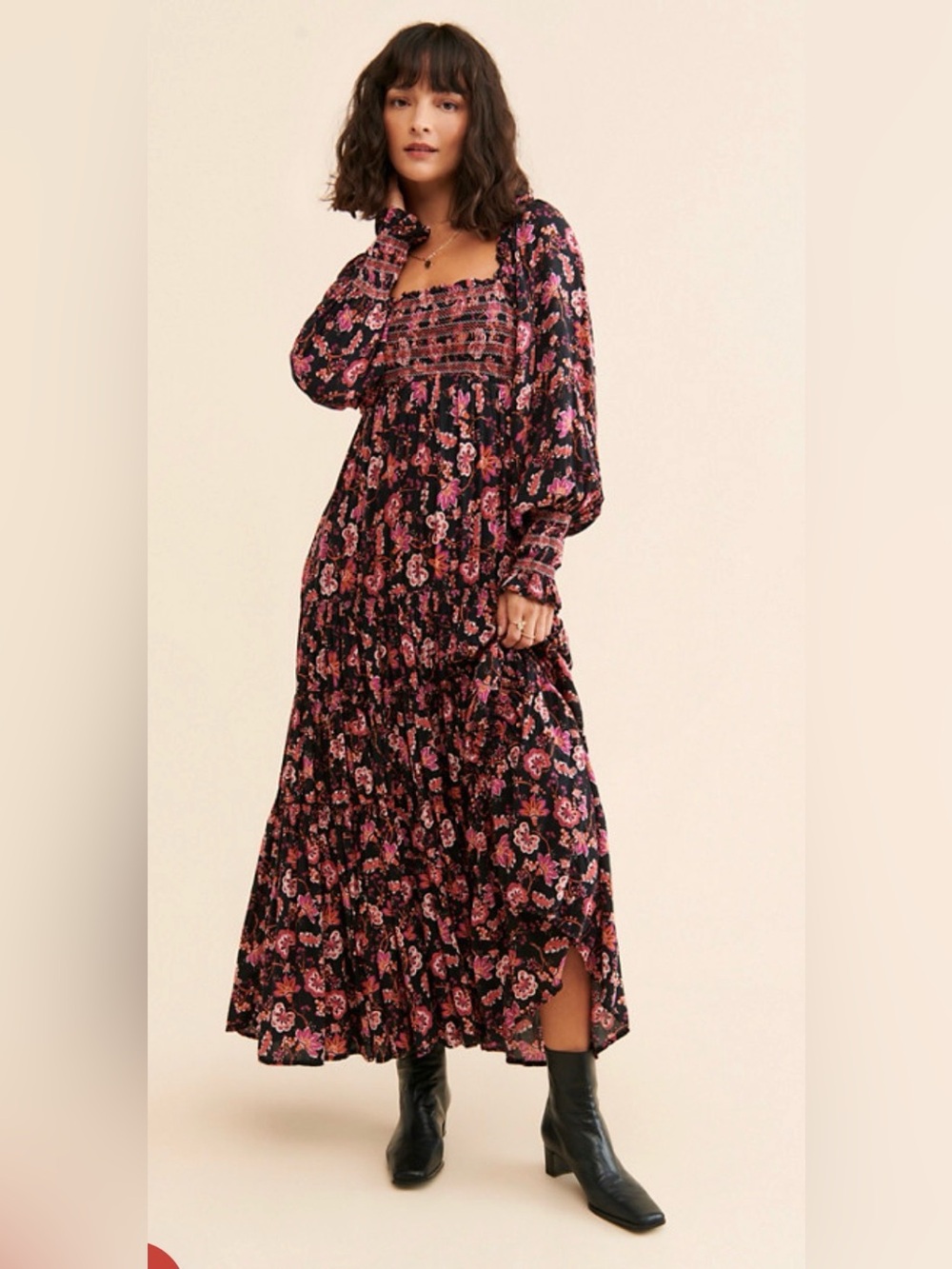 Free People Sweet Escape Maxi Dress Floral Romantic Boho Fairy , small - Picture 2 of 15